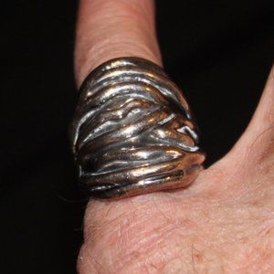 Bundle - TWO Separate Silver Rings, Sold Together.